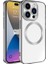 Apple iPhone 15 Pro Uyumlu Kılıf Magsafe Wireless Şarj Özellikli Zore Setro Silikon, Koyu Gri 1