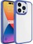 Apple iPhone 15 Pro Uyumlu Kılıf Zore Krom Kapak, Lavendery Gray 1