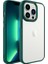 Apple iPhone 14 Pro Max Uyumlu Kılıf Zore Krom Kapak, Koyu Yeşil 1