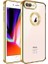 Apple iPhone 7 Plus Uyumlu Kılıf Kamera Korumalı Logo Gösteren Zore Omega Kapak, Gold 1