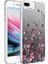 Apple iPhone 8 Plus Uyumlu Kılıf Desenli Zore Silver Sert Kapak, Çiçek 1