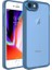 Apple iPhone Se 2020 Uyumlu Kılıf Kamera Korumalı Transparan Zore Post Kapak, Mavi 1
