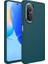Huawei Nova 9 Se Uyumlu Kılıf Metal Çerçeve ve Buton Tasarımlı Silikon Zore Luna Kapak, Koyu Yeşil 1