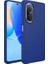 Huawei Nova 9 Se Uyumlu Kılıf Metal Çerçeve ve Buton Tasarımlı Silikon Zore Luna Kapak, Lacivert 1