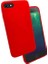 Apple iPhone Se 2020 Uyumlu Kılıf Zore Silk Silikon, Kırmızı 1
