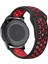 Huawei Watch Gt 3 42MM 20MM Uyumlu Kordon Silikon Esnek Yumuşak Delikli Spor Krd-02 Kayış, Siyah-Kırmızı 2