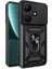 Infinix Hot 30i Uyumlu Kılıf Magnetik Standlı Kamera Korumalı Sürgülü Vega Kapak, Siyah 1