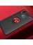 Huawei Y7 Prime 2019 Uyumlu Kılıf Zore Ravel Silikon Kapak, Siyah-Kırmızı 1