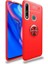 Huawei Y9 Prime 2019 Uyumlu Kılıf Zore Ravel Silikon Kapak, Kırmızı 1