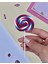 Mor- Beyaz Lolipop Silgi 3