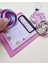 Mor- Beyaz Lolipop Silgi 4