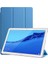 Huawei T5 10 Inç Uyumlu Zore Smart Cover Standlı 1-1 Kılıf, Mavi 1