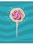 Pembe - Beyaz Lolipop Silgi 1