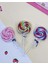 Pembe - Beyaz Lolipop Silgi 2