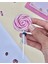 Pembe - Beyaz Lolipop Silgi 3