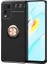 Oppo A54 4g Uyumlu Kılıf Zore Ravel Silikon Kapak, Siyah-Rose Gold 1