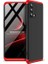 Oppo A74 4g Uyumlu Kılıf Zore Ays Kapak, Siyah-Kırmızı 1