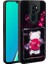 Oppo A5 2020 Uyumlu Kılıf Parlayan Kabartmalı Ikonik Figürlü Zore Amas Silikon Kapak, Siyah 1