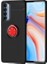 Oppo Reno 4 Pro 4g Uyumlu Kılıf Zore Ravel Silikon Kapak, Siyah-Kırmızı 1