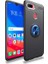 Oppo A7X Uyumlu Kılıf Zore Ravel Silikon Kapak, Siyah-Mavi 1