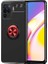 Oppo Reno 5 Lite Uyumlu Kılıf Zore Ravel Silikon Kapak, Siyah-Kırmızı 1