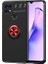 Oppo A15 Uyumlu Kılıf Zore Ravel Silikon Kapak, Siyah-Kırmızı 1