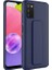 Samsung Galaxy A03S Uyumlu Kılıf Zore Qstand Kapak, Lacivert 1