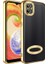 Samsung Galaxy A03 Uyumlu Kılıf Kamera Korumalı Logo Gösteren Zore Omega Kapak, Gold 1