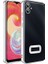 Samsung Galaxy A04E Uyumlu Kılıf Kamera Korumalı Logo Gösteren Zore Omega Kapak, Gümüş 1