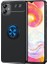 Samsung Galaxy A04E Uyumlu Kılıf Zore Ravel Silikon Kapak, Siyah-Mavi 1