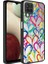 Samsung Galaxy A12 Uyumlu Kılıf Aynalı Desenli Kamera Korumalı Parlak Zore Mirror Kapak, Kalp 1