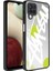 Samsung Galaxy A12 Uyumlu Kılıf Aynalı Desenli Kamera Korumalı Parlak Zore Mirror Kapak, Yazı 1