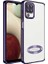 Samsung Galaxy A12 Uyumlu Kılıf Kamera Korumalı Logo Gösteren Zore Omega Kapak, Derin Mor 1