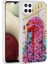Samsung Galaxy A12 Uyumlu Kılıf Simli Desenli Kamera Korumalı Parlak Zore Popy Kapak, Kulübe 1
