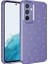 Samsung Galaxy A14 Uyumlu Kılıf Kamera Korumalı Simli Lüks Zore Koton Kapak, Mor 1