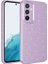 Samsung Galaxy A14 Uyumlu Kılıf Kamera Korumalı Simli Lüks Zore Koton Kapak, Lila 1