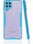 Samsung Galaxy A22 4g Uyumlu Kılıf Zore Parfe Kapak, Mavi 1