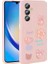 Samsung Galaxy A23 Uyumlu 4g Kılıf Kabartma Figürlü Parlak Zore Toys Silikon Kapak, Pembe 1