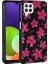 Samsung Galaxy A22 4g Uyumlu Kılıf Simli Desenli Kamera Korumalı Parlak Zore Popy Kapak, Çiçek 1
