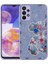 Samsung Galaxy A23 Uyumlu Kılıf Desenli Sert Silikon Zore Mumila Kapak, Lilac Bear 1