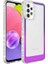 Samsung Galaxy A23 Uyumlu Kılıf Simli ve Renk Geçiş Tasarımlı Lens Korumalı Zore Park Kapak, Mor-Pembe 1