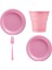 Pembe Renk 25 Li Plastik Bardak Çatal Tabak 1