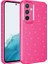 Samsung Galaxy A34 Uyumlu Kılıf Kamera Korumalı Simli Lüks Zore Koton Kapak, Pembe Koyu 1