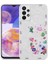 Samsung Galaxy A33 5g Uyumlu Kılıf Desenli Sert Silikon Zore Mumila Kapak, White Cat 1