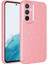 Samsung Galaxy A35 Uyumlu Kılıf Kamera Korumalı Simli Lüks Zore Koton Kapak, Pembe 1
