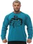 Mavi Kışlık Pamuklu Sweatshirt Big Sam 4670 1