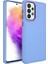 Samsung Galaxy A53 5g Uyumlu Kılıf Metal Çerçeve ve Buton Tasarımlı Silikon Zore Luna Kapak, Lila 1