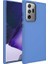 Samsung Galaxy Note 20 Ultra Uyumlu Kılıf Metal Çerçeve ve Buton Tasarımlı Silikon Luna Kapak, Lavendery Gray 1