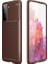 Samsung Galaxy S21 Uyumlu Kılıf Negro Silikon Kapak, Kahverengi 1