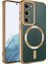 Samsung Galaxy S23 Plus Uyumlu Kılıf Magsafe Wireless Şarj Özellikli Setro Silikon, Gold 1